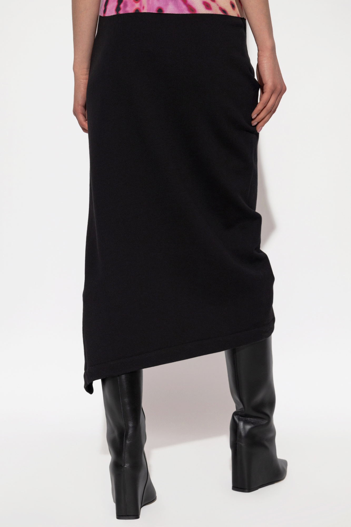 スカート Dries Van Noten Nylon Skirt With Ruffles Lilac Wrap-effect ruffled floral-print crepe skirt | DRIES